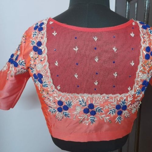 Aari Designer Blouse (Back Neck)