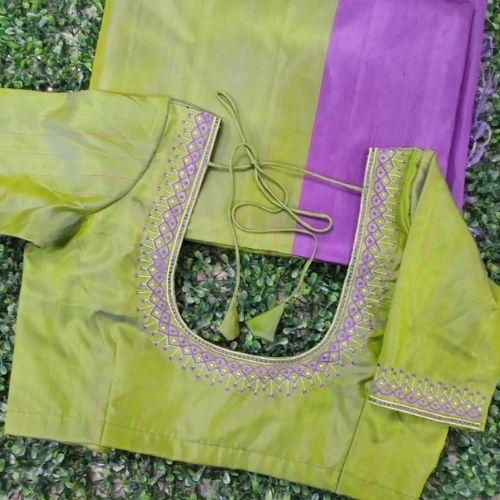 Machine Embroidery Designer Blouse U Shape