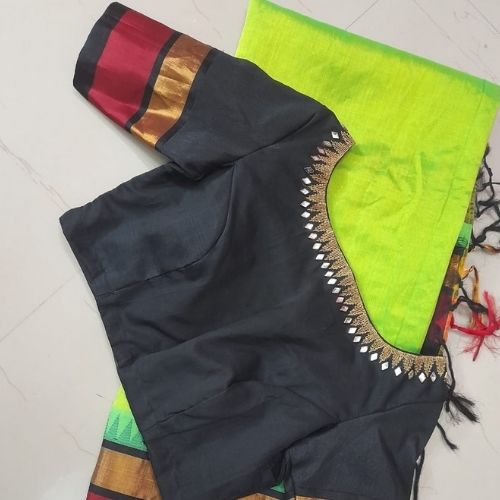 Machine Embroidery Designer Blouse (Full Neck)